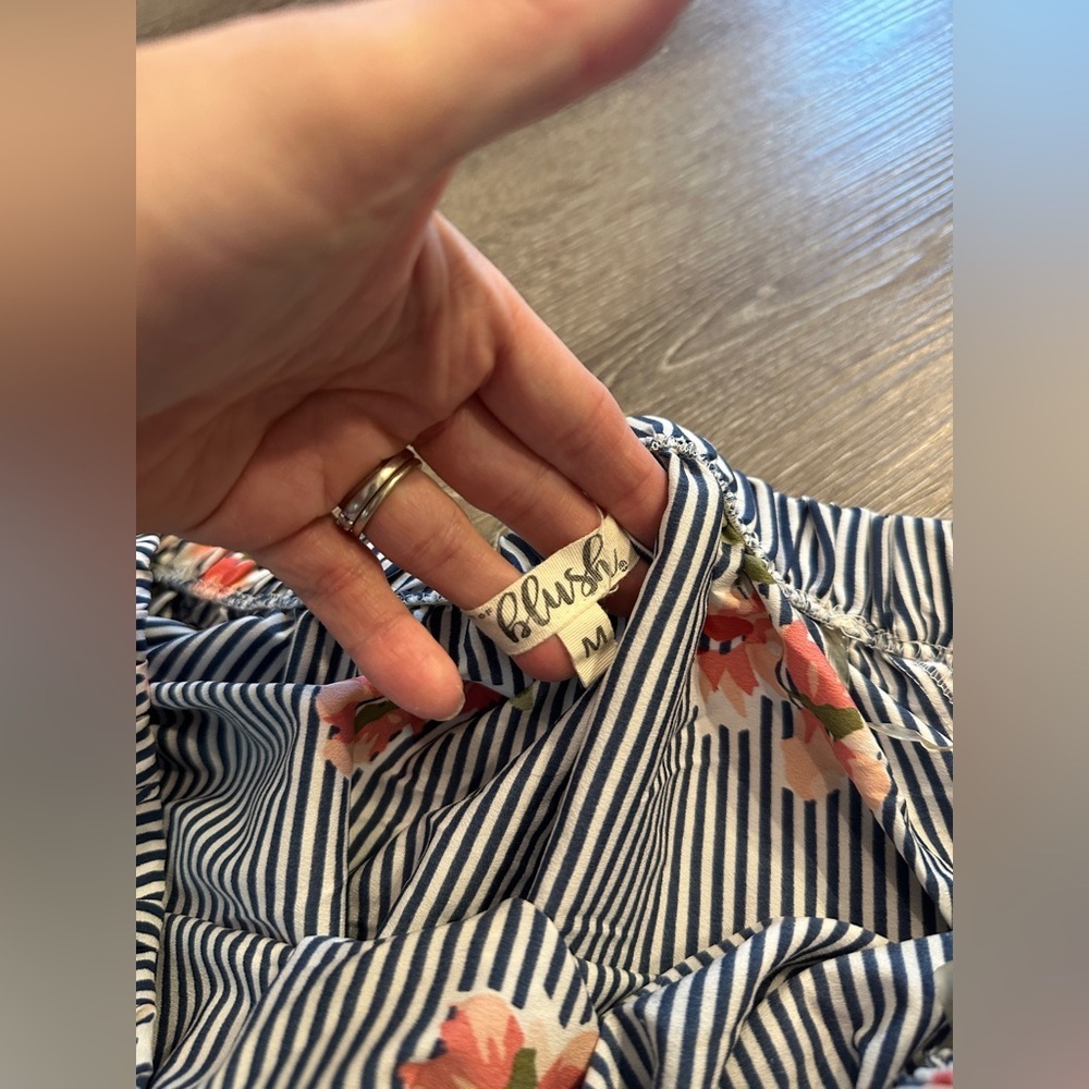 NWOT striped floral blouse - Picture 3 of 6